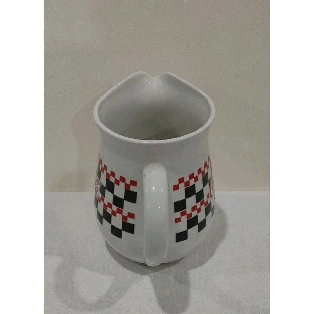 Vintage Gibson Coca Cola Checkerboard Coke Pitcher 1996
